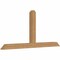 Ekena Millwork Portland Timber Gable Bracket, Western Red Cedar, 96"W x 44"H x 5 1/2"D x 5 1/2"F, 11/12 Pitch GBW096X44X0606POR00SWR - alternate 2